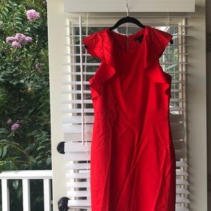 Jcrew red work dress - never worn with tags